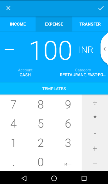 Wallet App expense