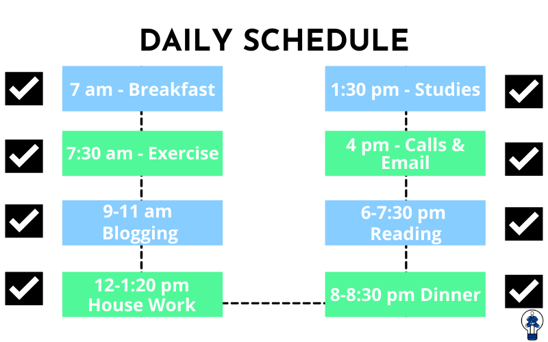 Daily schedule time managements tips to learn