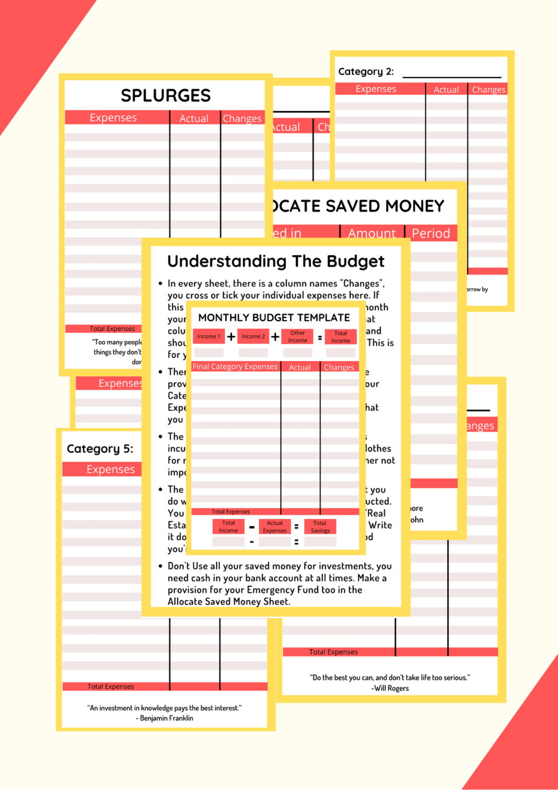 Free Budget Template The Sage Millennial