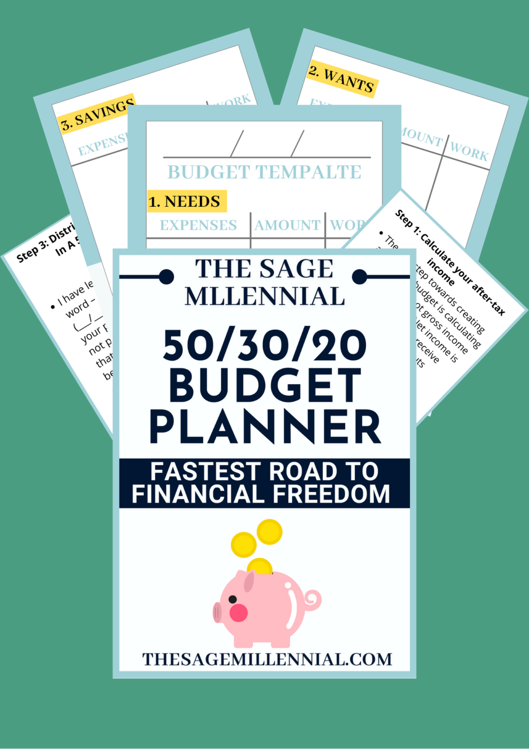 50/30/20 Budget Planner The Sage Millennial