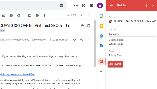 todoist for gmail