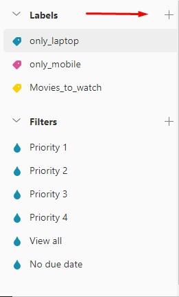 Todoist Labels