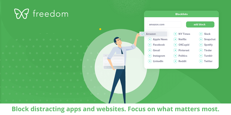 Freedom blocks distracting apps and websites