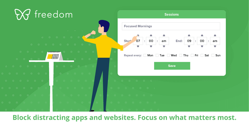 Schedule recurring sessions with Freedom App