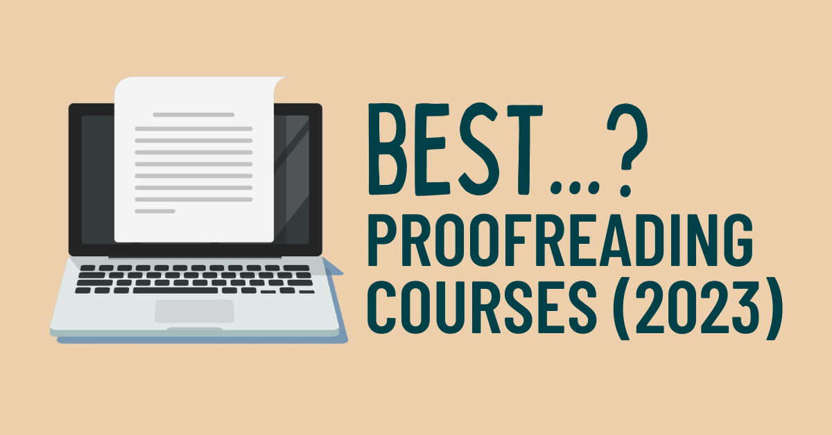Best proofreading courses online