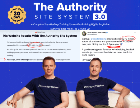 Authorrity Hacker The Authority Site System Sales Block
