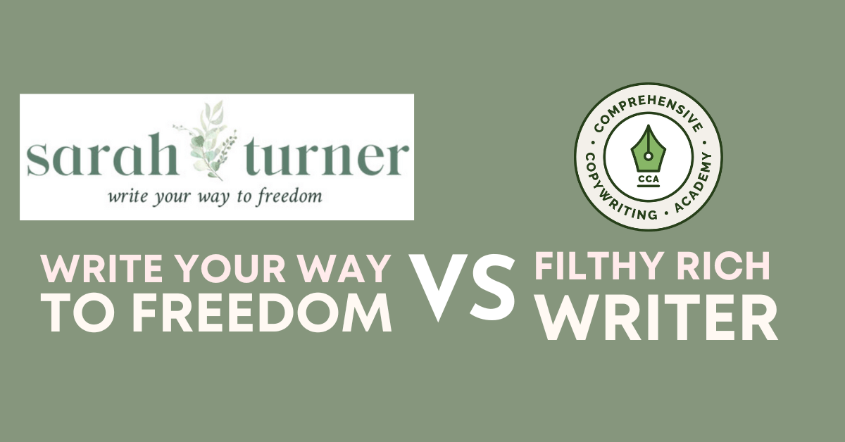 Write your way to freedom vs. Filthy Rich Writer
